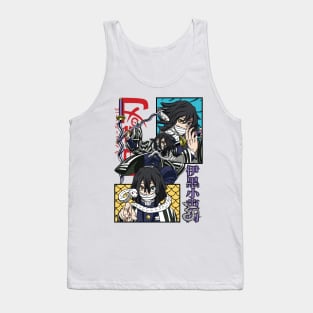 Whispering Shadows: Demon Slayer Obanai Iguro Design 02 Tank Top